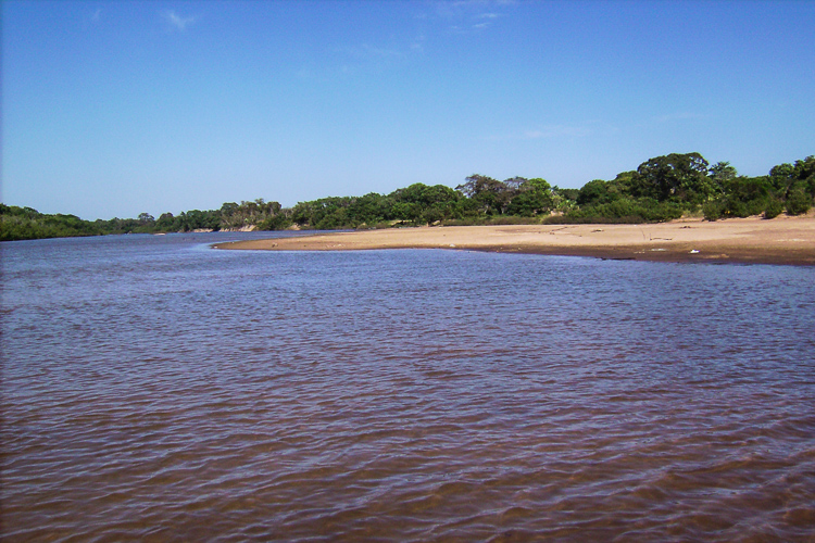 Registro do Rio Javaé, um dos braços do Araguaia que banha a Ilha do Bananal. Foto: Wikimedia